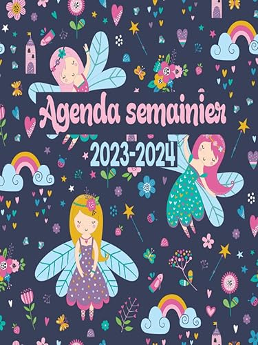 Agenda Semainier 2023-2024 Agenda Semainier 24 Mois 2023-2024, Planificateur hebdomadaire grand format A4, 2 Pages Par Semaine, Jolie Couverture.