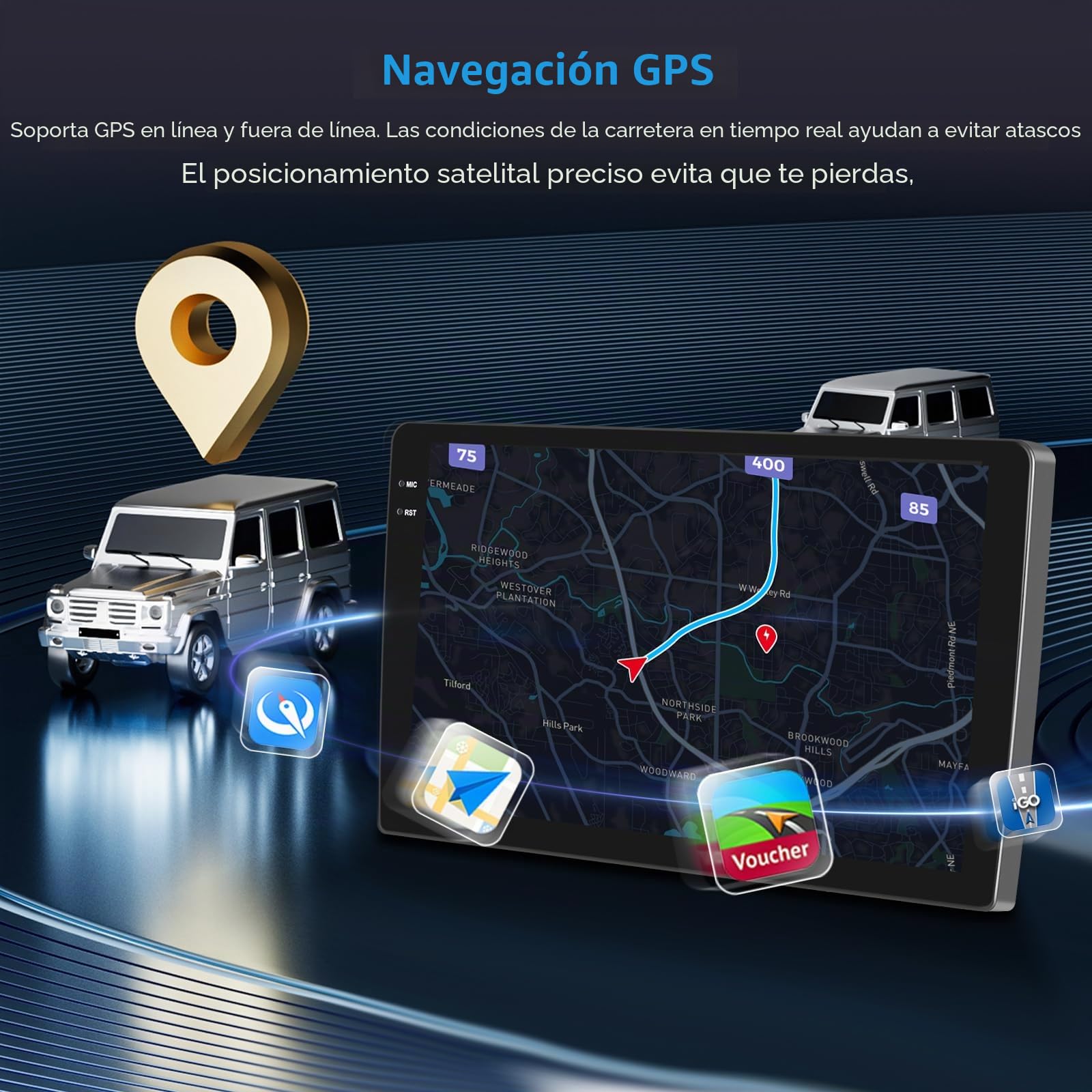 Inefala 4+128G Radio para Renault Trafic 2 Opel Vivaro A Nissan Primastar 2010-2014 Android 15 mit 10'' In-Cell Pantalla con Wireless Carplay y Android Auto Mirror Link Radio FM/RDS GPS WiFi BT SWC