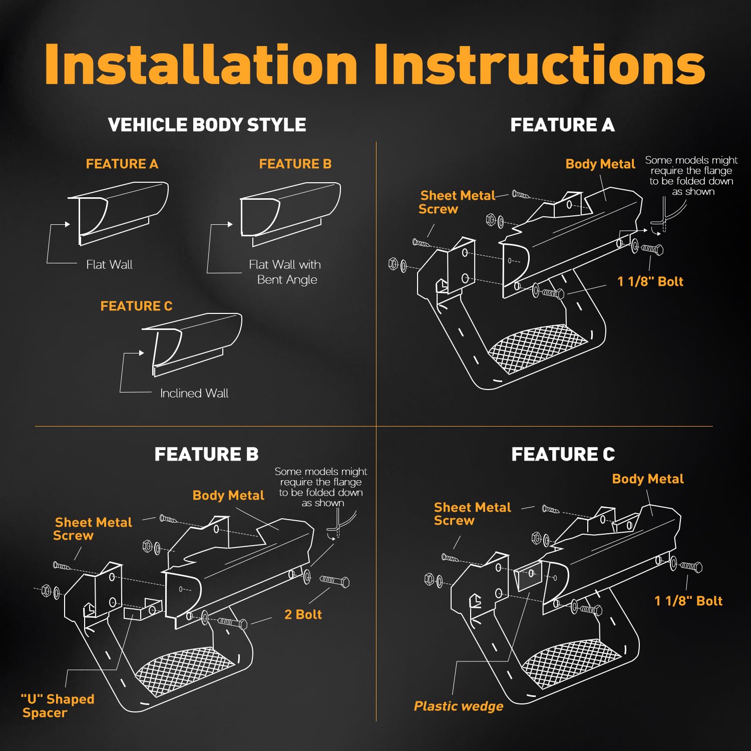 Amazon.com: DNA Motoring Universal Aluminum Side Hoop Steps