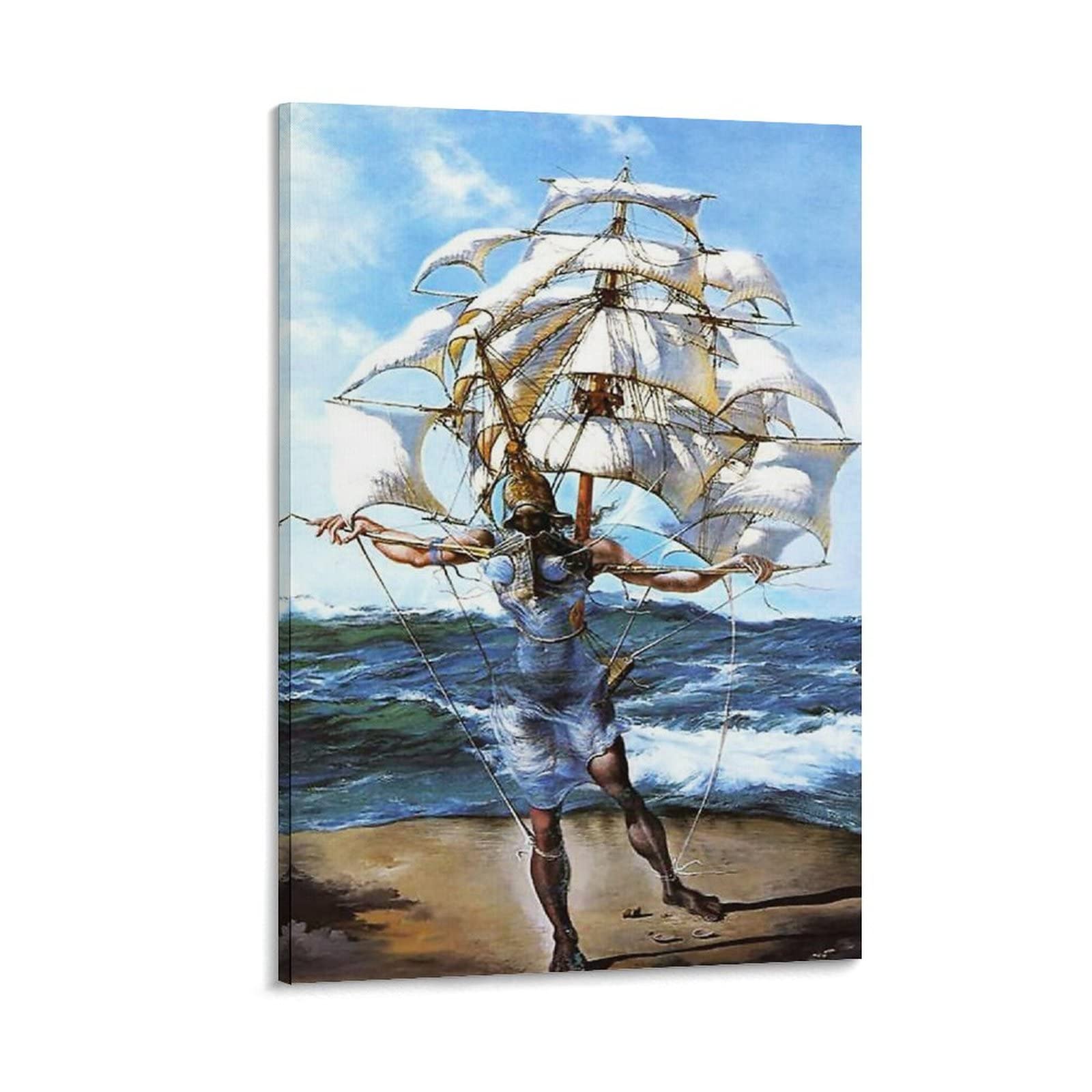 The Ship - by Salvador Dali Painting Art Posters Gifts Canvas Painting Poster Wall Art Decorative Picture Prints Modern Decor Framed-unframed