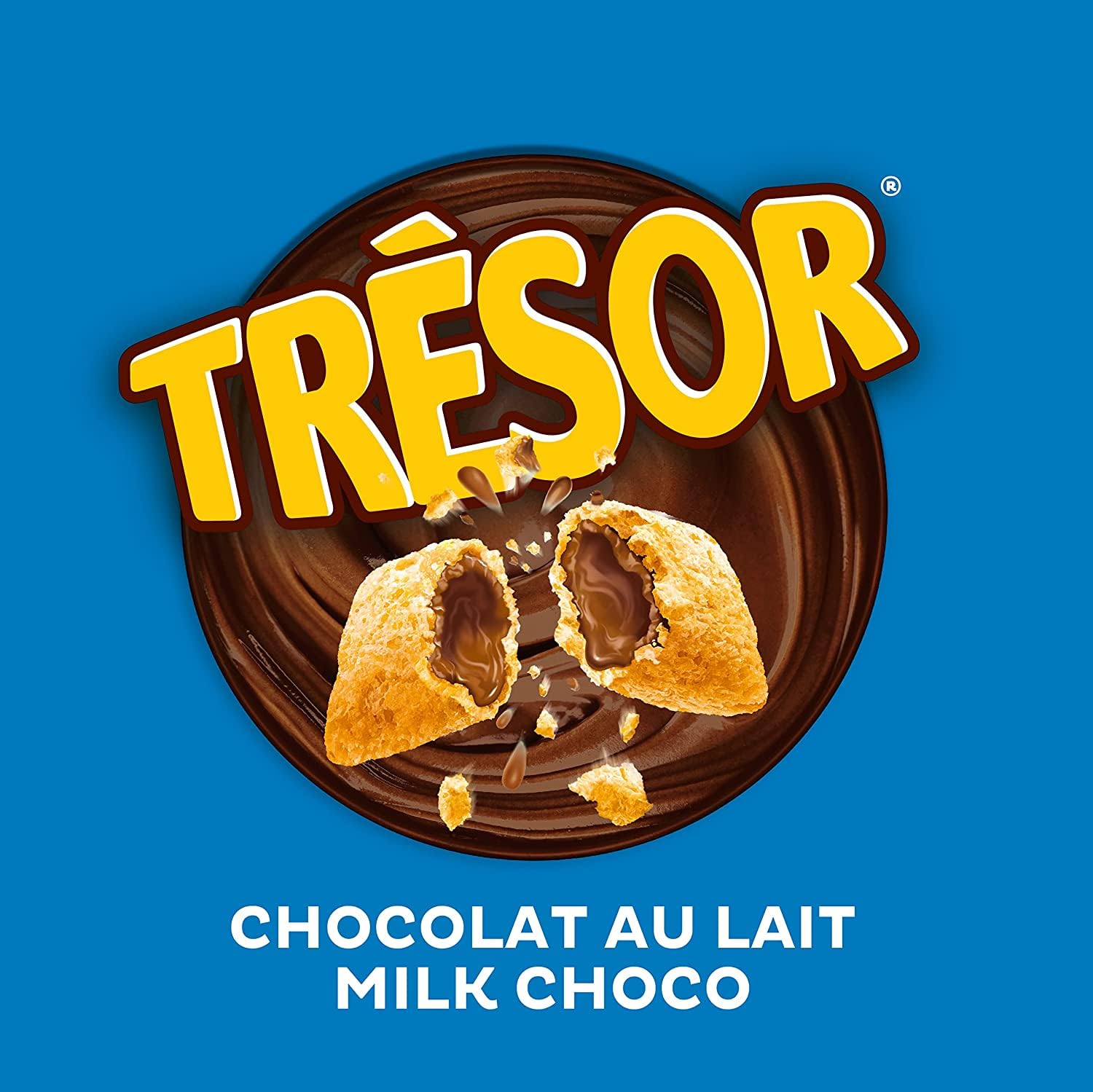 Kellogg's Tresor Milk Choco (6 x 620 g) – knusprige Frühstückscerealien mit schmelzender Creme-Füllung mit Milchschokolade – Tresor. Crazy Tasty.