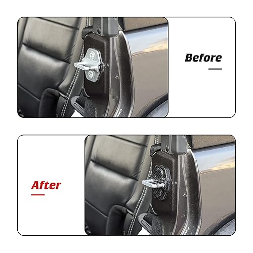 Miniatura 3 de Voodonala Funda de bloqueo de puerta JL para Jeep Wrangler JL JLU 2018-2021, para Jeep Gladiator JT 2020 2021, accesorios exteriores ABS, paquete de