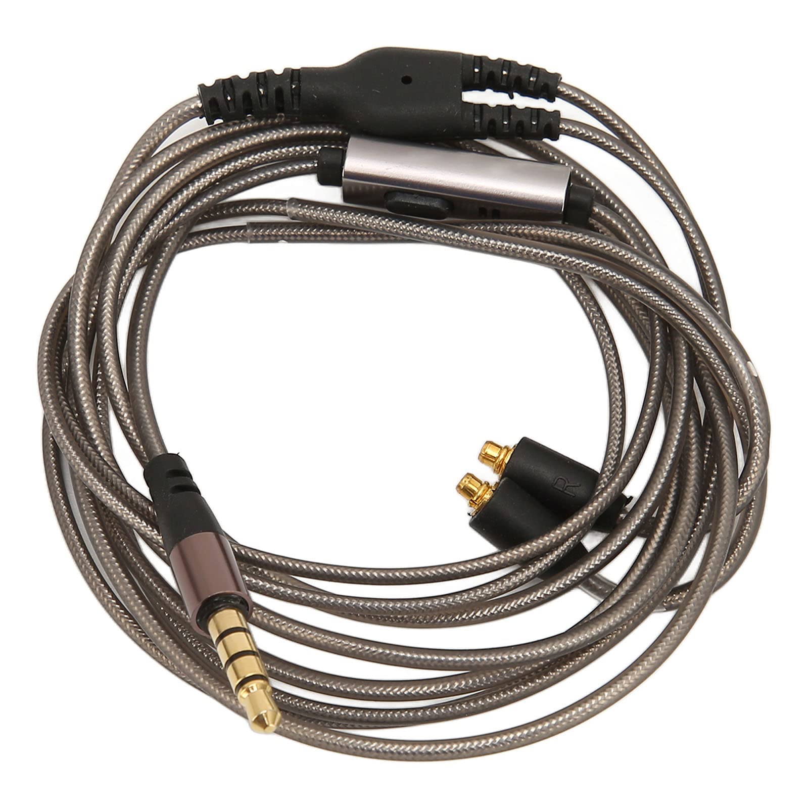 UPALDHOU CHOMPHEL Cable Control Control with Microphone, OFC Copper Helmet Cable for W Series, 3.5 Mm Helmet for Hands on Calls