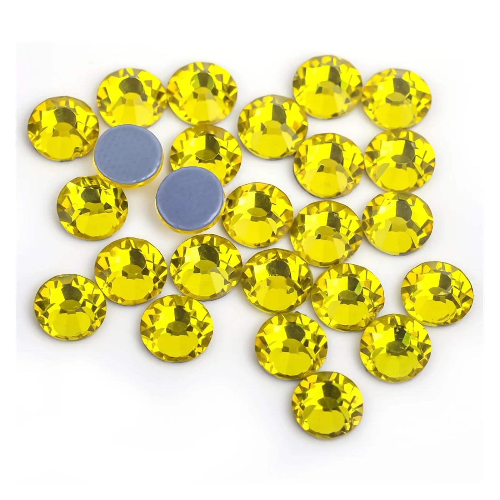 Diamantes Crystal Hotfix Rhinestones, Kryształki Hot Fix Multicolor 1,5-8,65 mm Opakowanie zbiorcze(Citrine,Ss20 1440pcs)