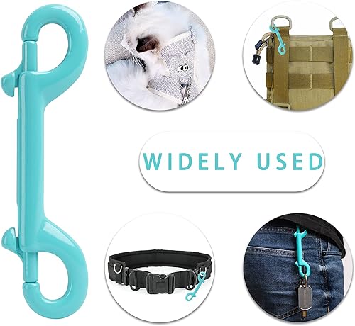 Miniatura 5 de 6 clips de gancho de buceo de doble extremo de grado marino, clip de gatillo de buceo, gran 4-1/2 pulgadas, 4.528 in, acero inoxidable 316