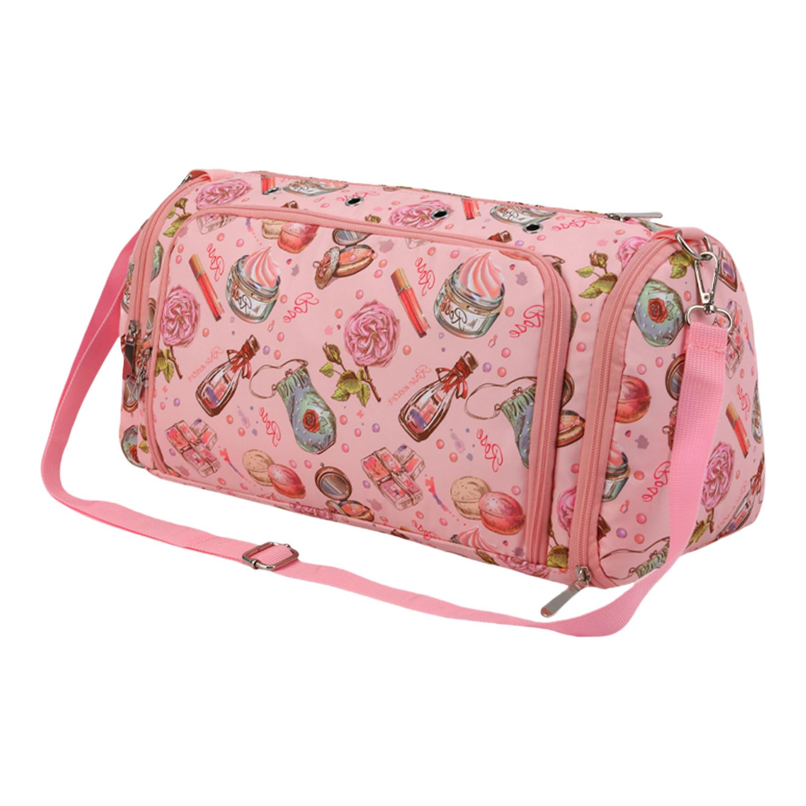 SHINLHUA Crochet Craft Project Bag for Crochet Hook Knitting Accessories Knitting Bag with Adjustable Shoulder Strap Yarn