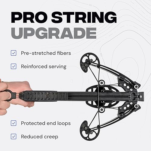 Miniatura 29 de BALLISTA BAT Compound Mini Crossbow - Small Crossbow for Hunting, Fishing and Target - 300 FPS, 130 Lbs, 2.46 lbs