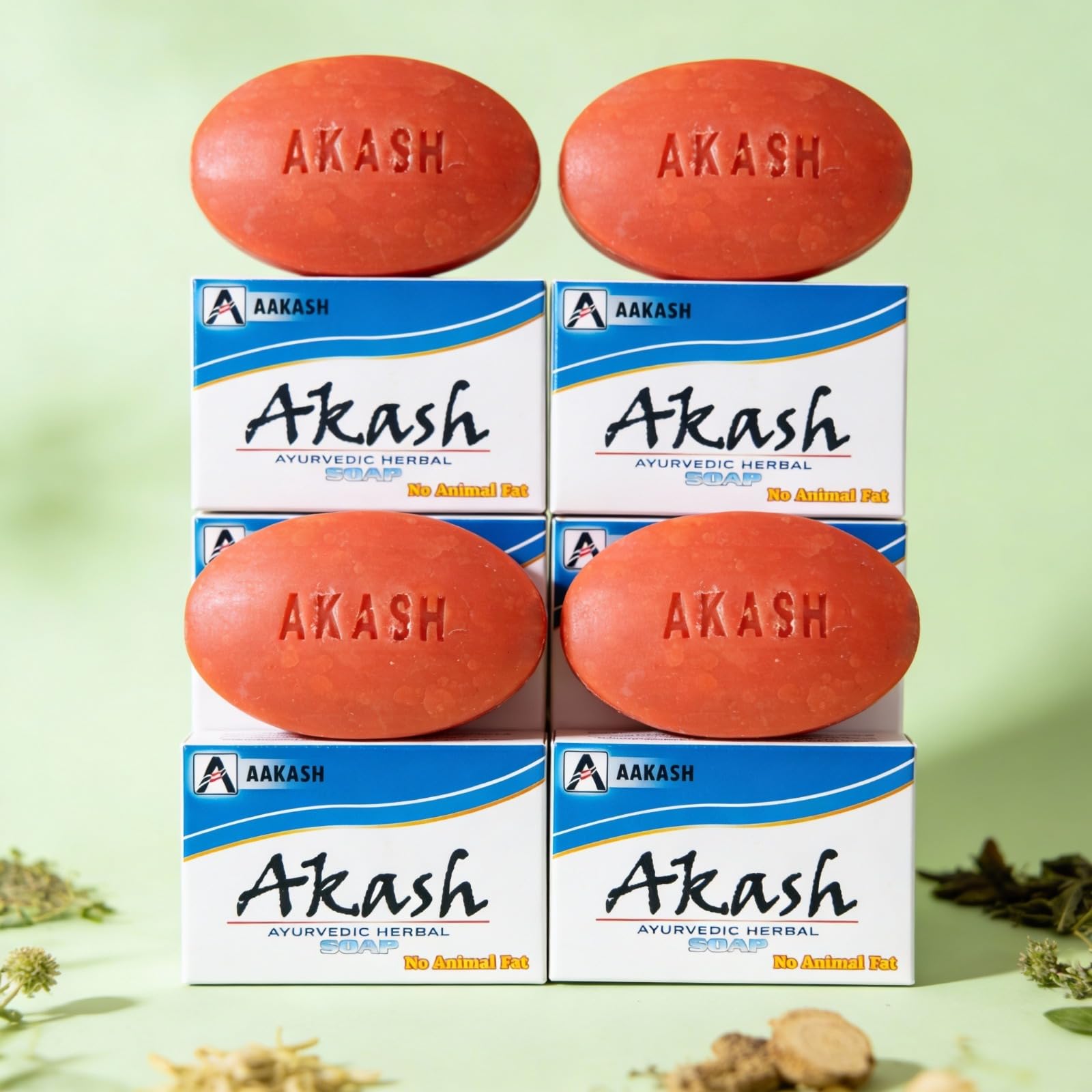 iMED-Akash Ayurvedic Herbal Soap | Natural Skin Cleansing Bar | Enriched with Herbal Extracts | 75g (4)-image-44