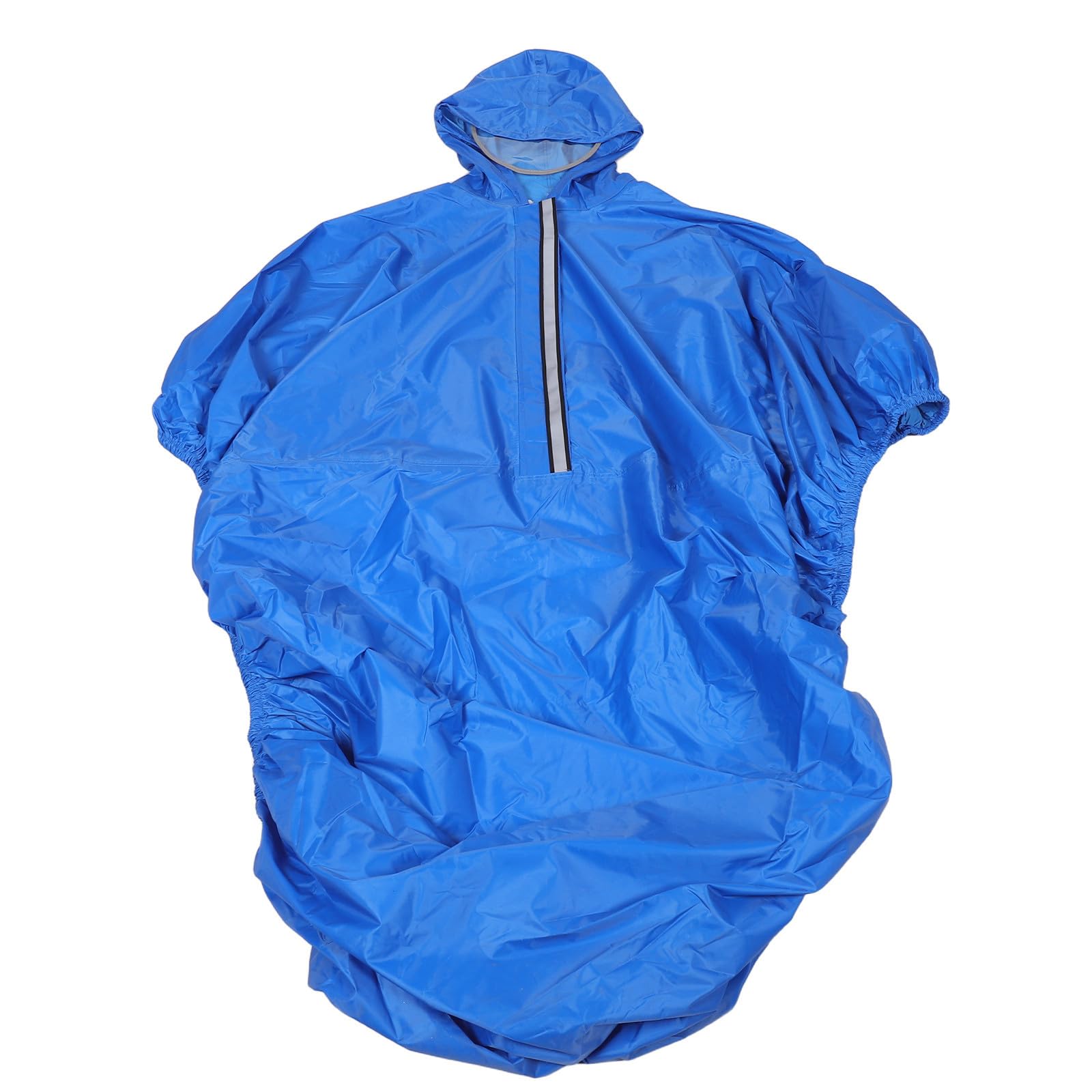 Elektrischer Rollstuhl Vollschutz, PVC, Blau, Regencape mit Kapuze