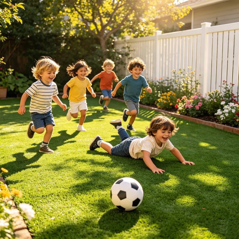 Artificial Grass Turf Rug 14FTX30FT, Outdoor Patio Rug 0.8" Pile Artificial Turf with Drain Holes Astro Turf Outdoor Patio Decor for Garden Lawn Landscape Balcony