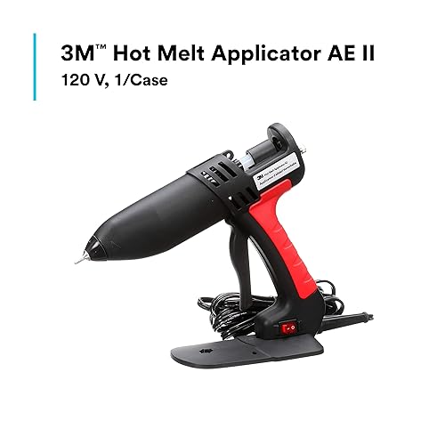 Miniatura 2 de 3M Aplicador adhesivo termofusible, AE GEN II, ligero, robusto y fácil de usar, 120 V, calentador autorregulable, soporte integrado, salida