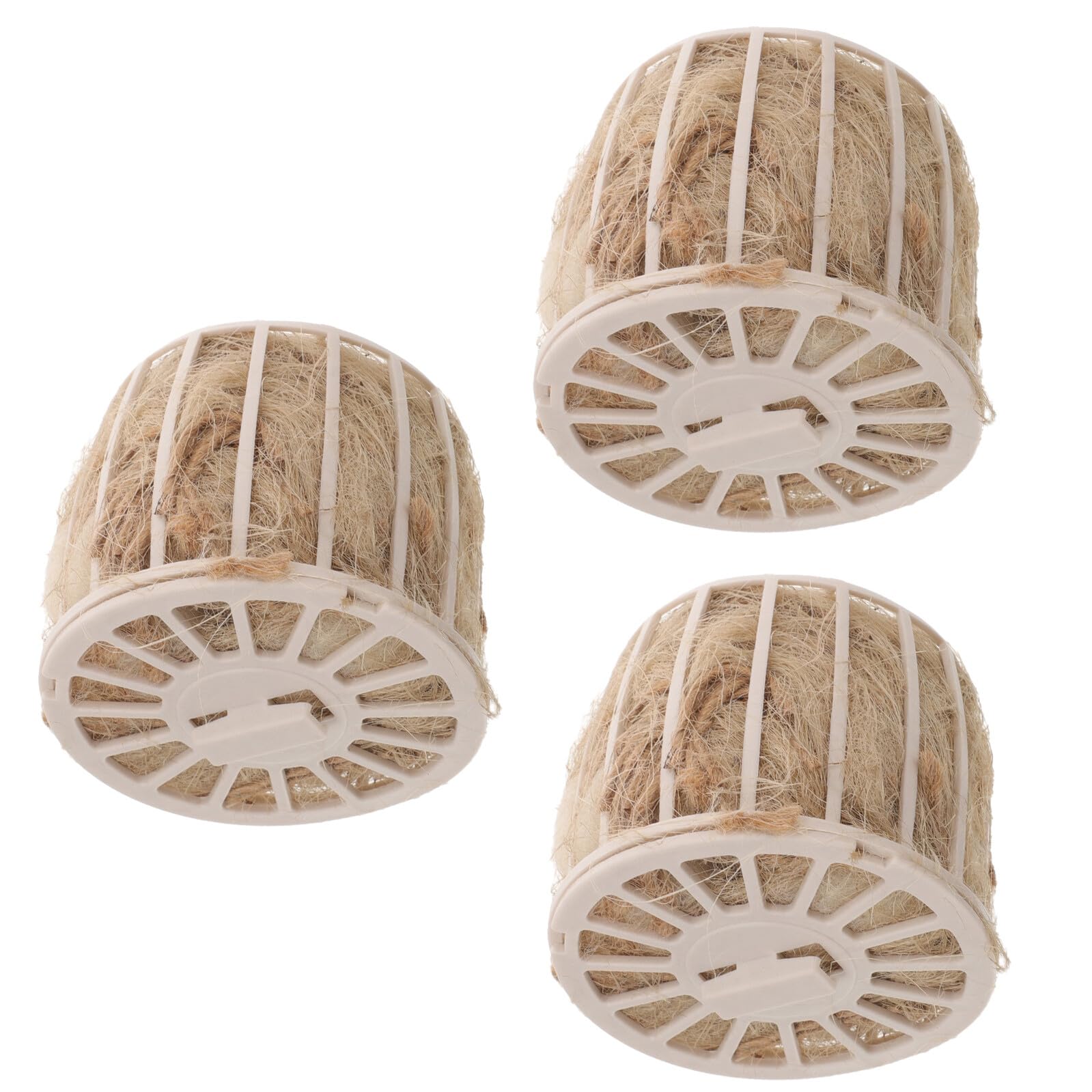 Milisten Juego de 3 Piezas de Material para Nidos de Pájaros de Jute Beige Textura Agradable y Amplia Compatibilidad Adecuado para Anidación de Aves en Jardín