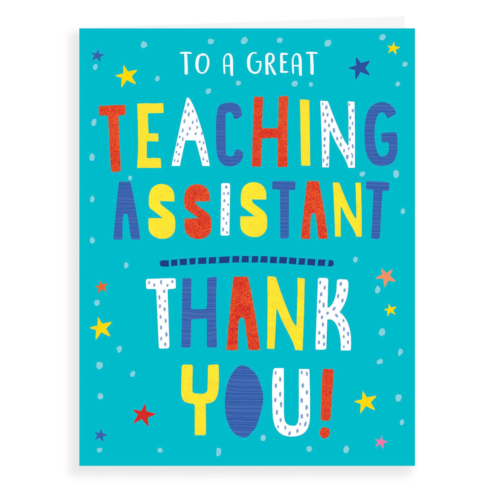 Modern Thank You Card Thank You Teaching Assistant - 8 x 6 inches - Regal Publishing