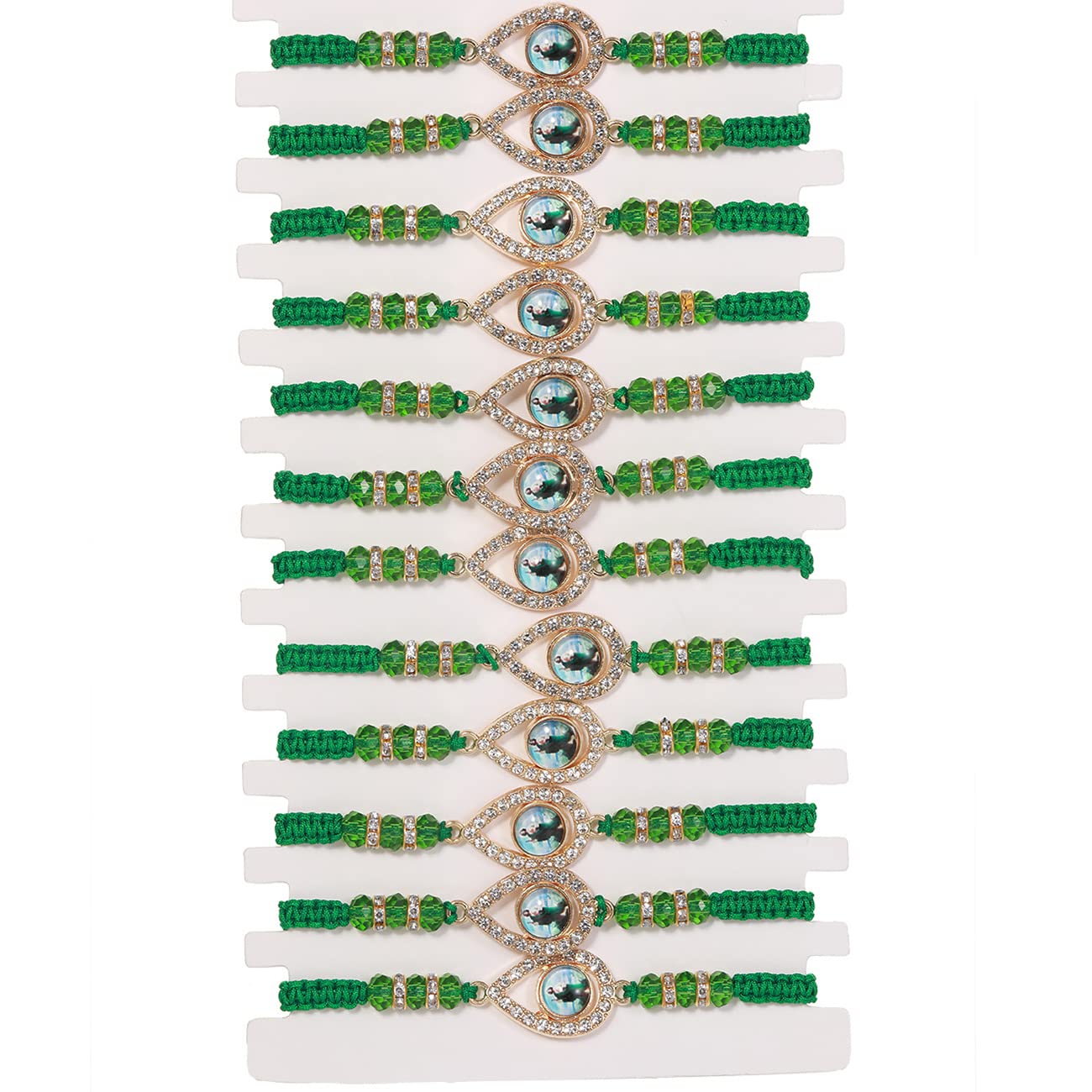 BONITTER6/12 PCS Virgin Mary/Saint Benedict/Saint Jude bracelet Rosary Handmade Red Knot String Bracelets Luck bracelet Men Or Women As Gifts and Used in Prayer bracelet