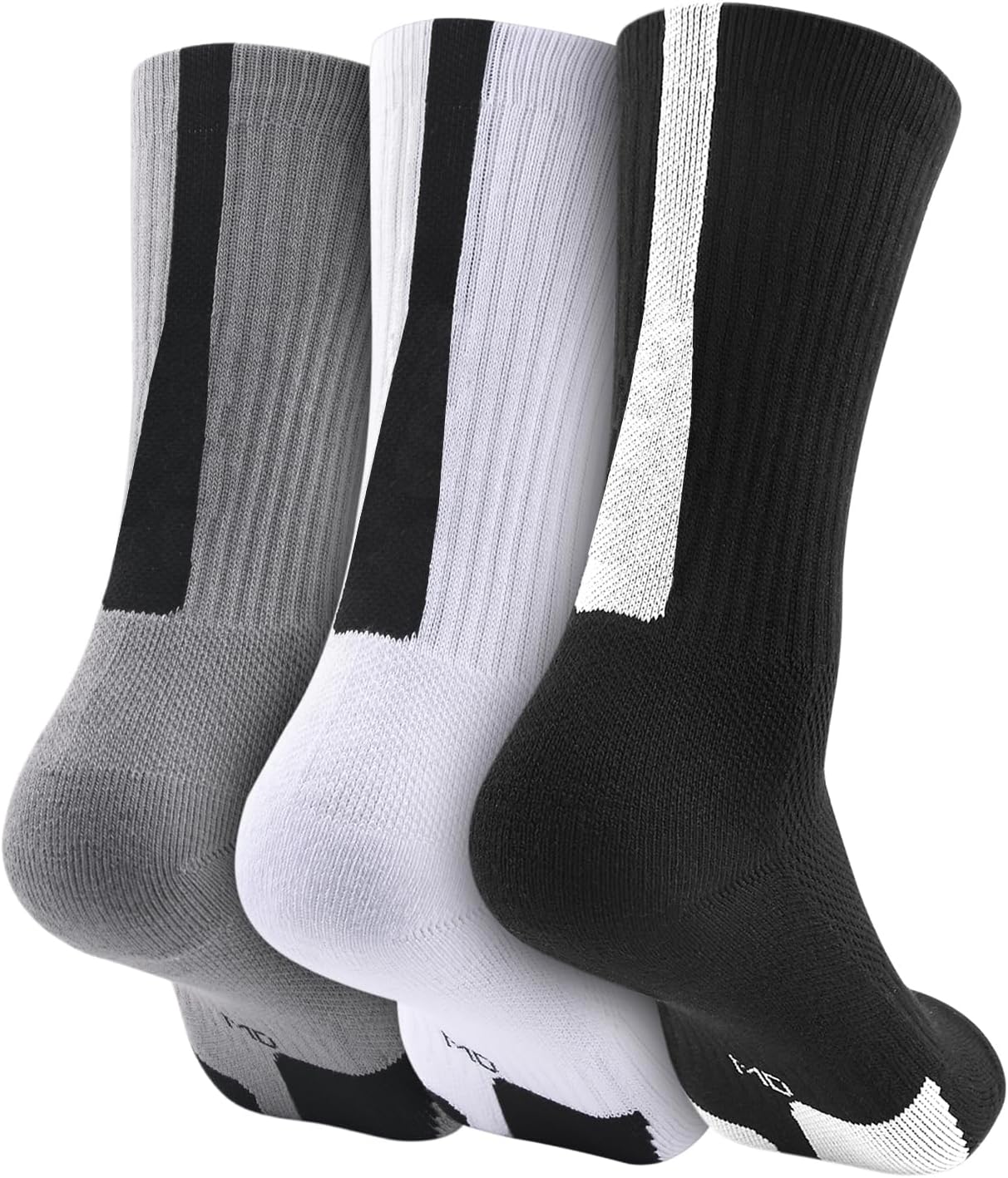Boys Basketball Crew Socks for Girls Youth Kids, Cushion Performance Athletic Basketball Socks