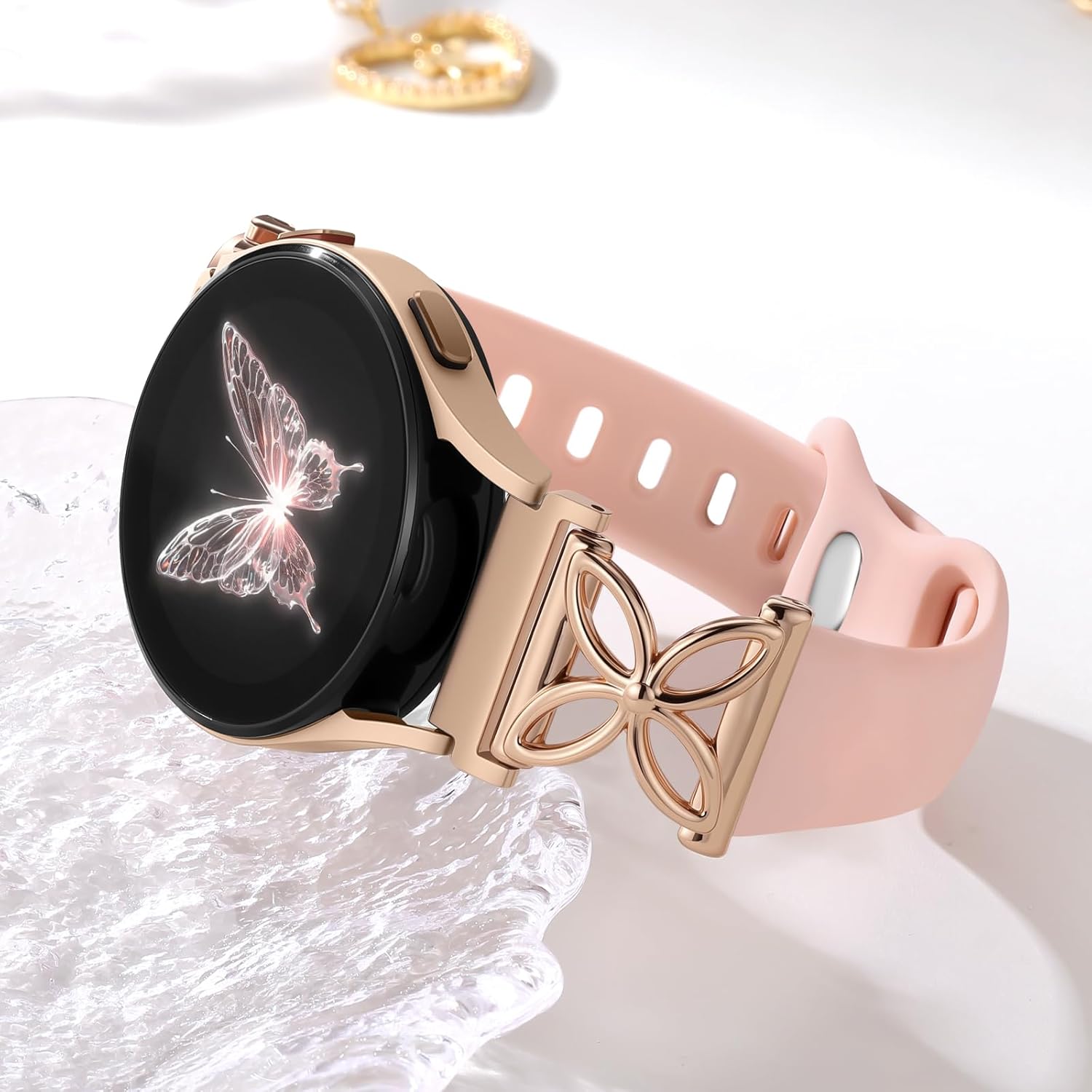 Slim Silicone Band Compatible with Samsung Galaxy Watch 7 Band 6 5 4 Active 2 FE 40mm 44mm/Watch 6 4 Classic/5 Pro/3, Thin 20mm Watch Band Sport Straps for Samsung Watch Bands Women - Image 8