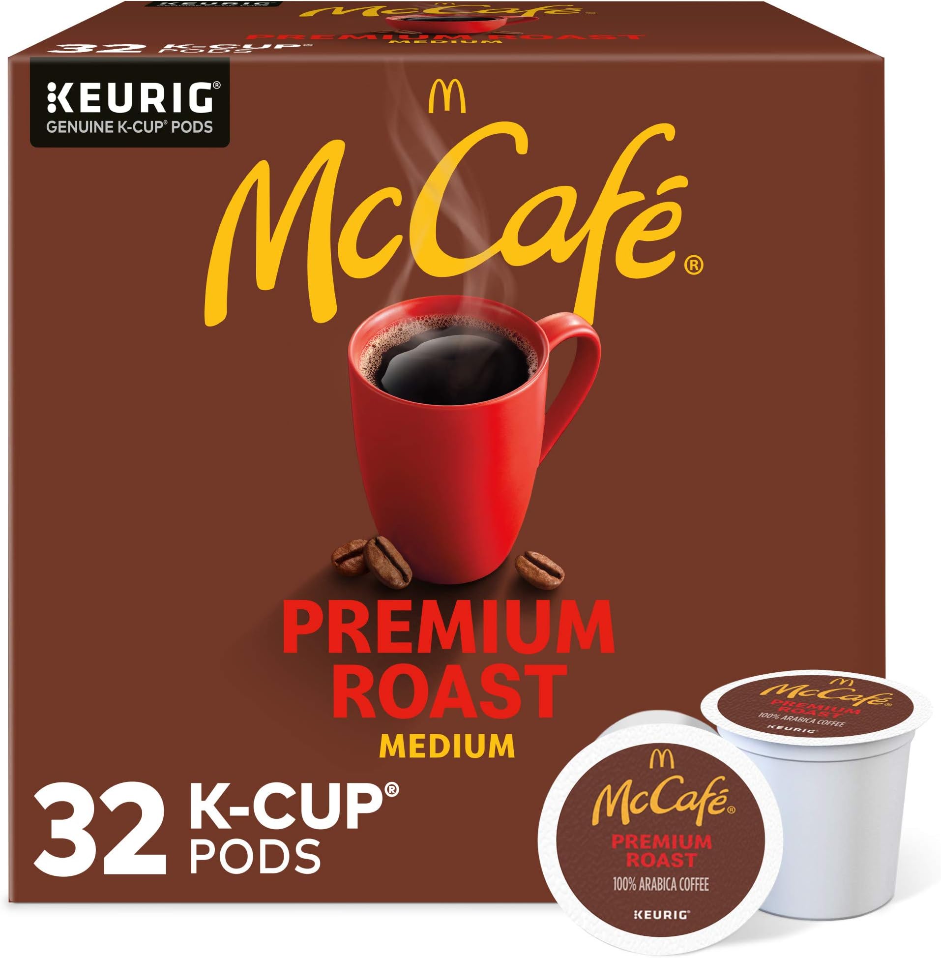 McCafe Premium Roast, Keurig Single Serve K-Cup Pods, Medium Roast Coffee Pods, 32 Count