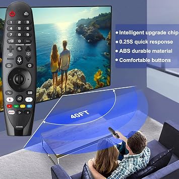 Universal Remote Control Compatible with L-G Smart TVs, Universal Remote for L-GTV OLED, UHD, QNED, NanoCell, 4K, 8K Models Fits for TV Remote Replacement - NO Voice and Pointer Functions