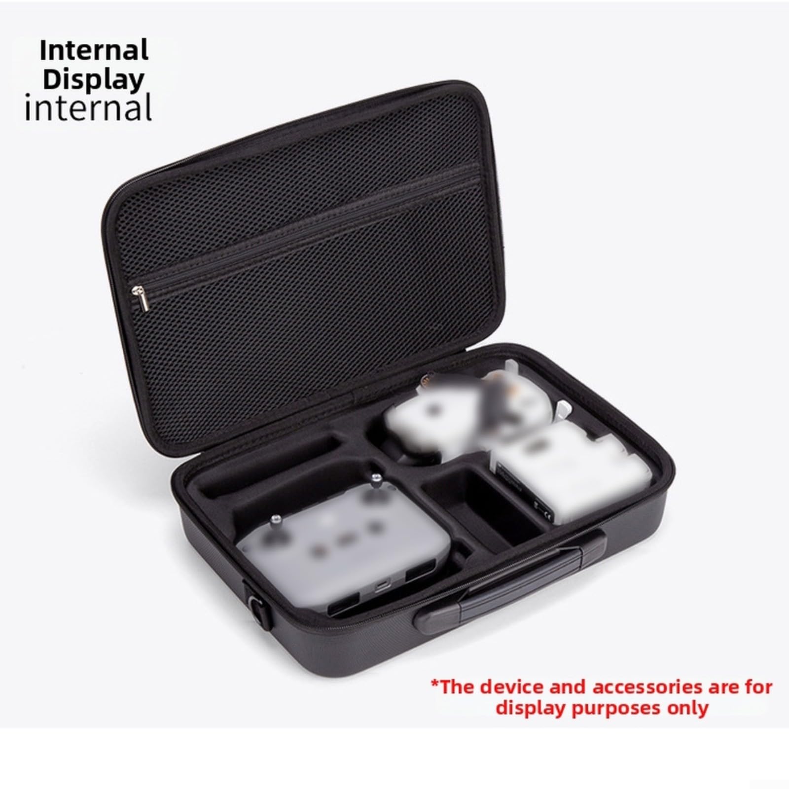 Bolsa bandolera de poliuretano para DJI Lito 1, versátil bolsa de almacenamiento cruzada de hombro con correa, solución de transporte protectora ligera para viajes y actividades al aire libre, negro