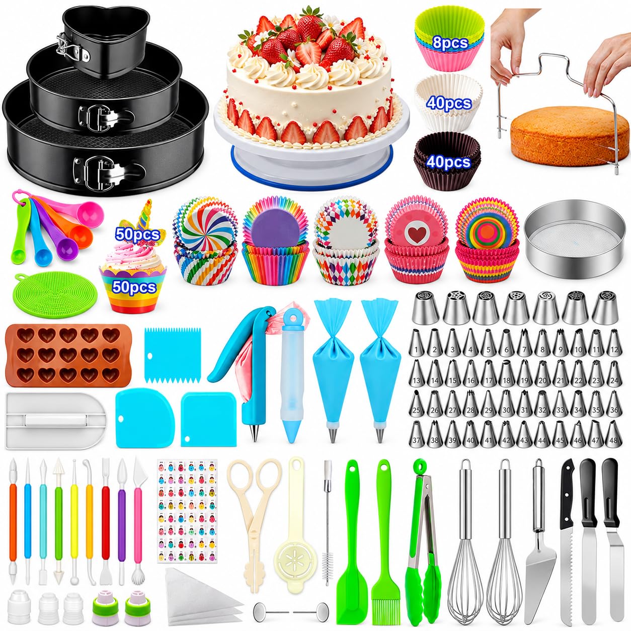 趣味・スポーツ・実用 CAKE DECORATING Amazon.com: Cake Decorating Supplies, 493 PCS Cake Decorating Kit