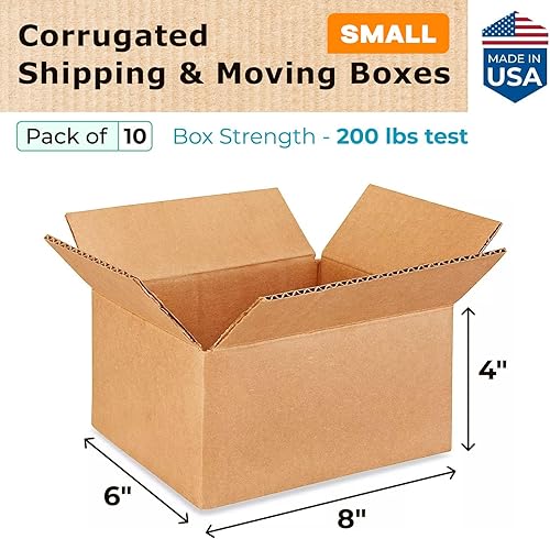 Miniatura 246 de Cajas para envío IDL Packaging - B-1266-5 de cartón corrugado, tamaño pequeño, de 12 pulgadas de largo x 6 pulgadas de ancho x 6 pulgadas de alto