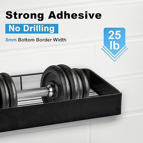 Miniatura 3 de Organizador de ducha de alta calidad, organizador y almacenamiento adhesivo de ducha de baño, estantes de ducha sin taladro para ducha interior,