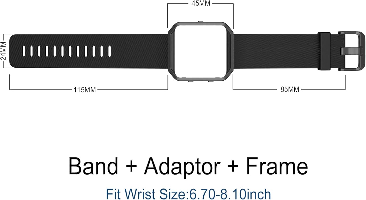 Correa Deportiva de Silicona para Fitbit Blaze con Marco Metálico miniatura 6