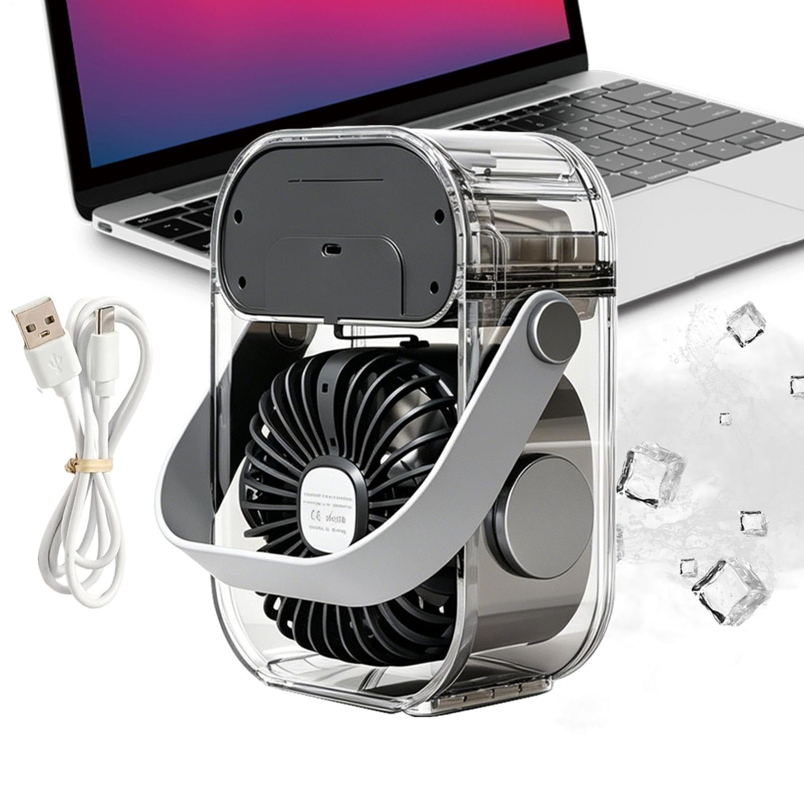 Ventilateur portable contre la chaleur climatisation nomade avec veilleuse