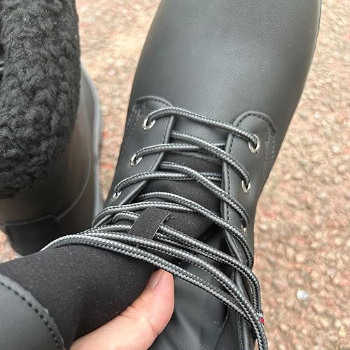 Miniatura 4 de DAVESHOES Botas de nieve impermeables unisex para mujeres y hombres, botas de nieve antideslizantes, botas de invierno para mujeres y hombres, botas