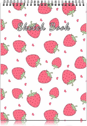 Deokke Cuaderno de bocetos encuadernado en espiral, 9 x 12 pulgadas, papel grueso de 3.53 ozm, 50 hojas y 100 páginas, libro de bocetos artísticos,