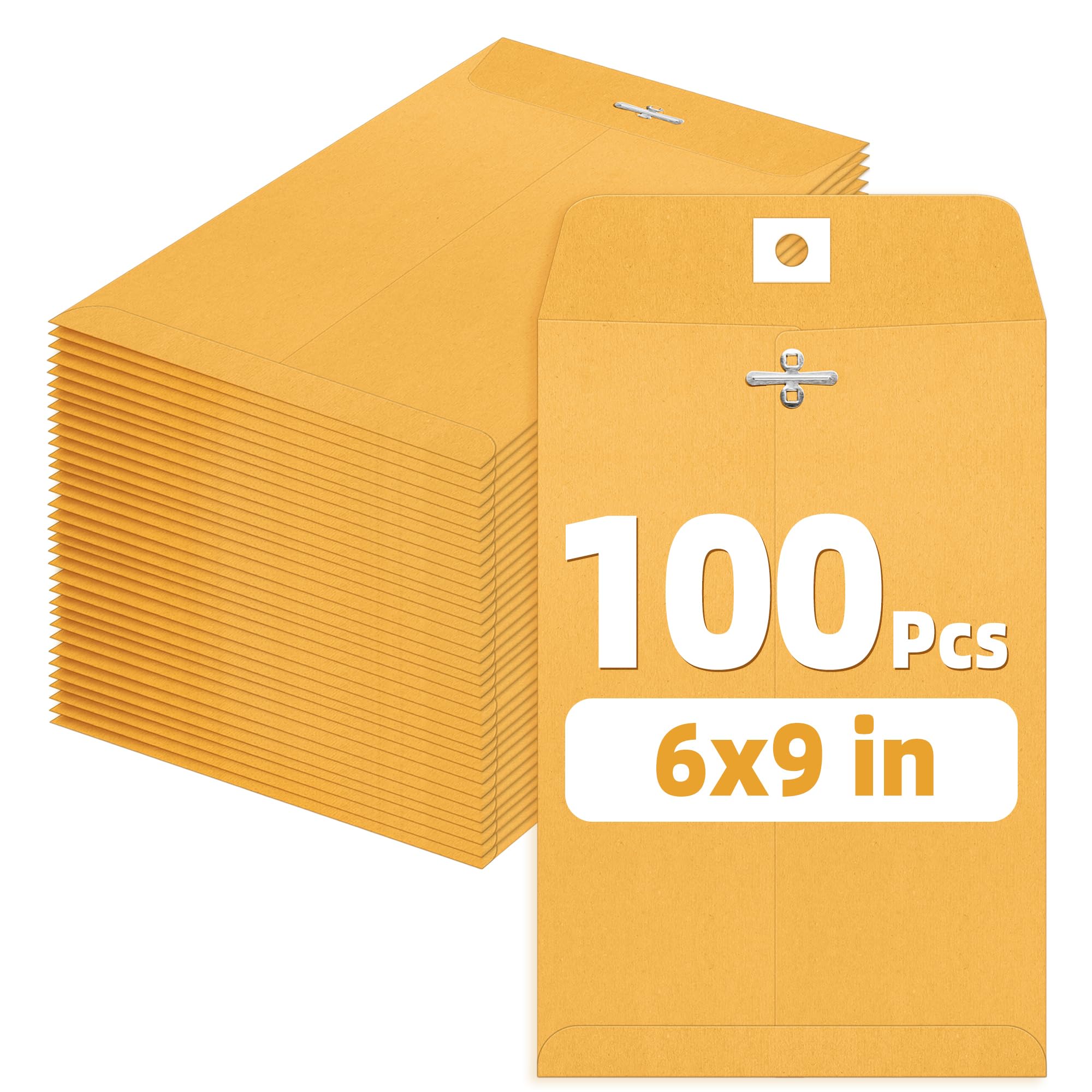 SUNEE 6x9 Clasp Envelopes