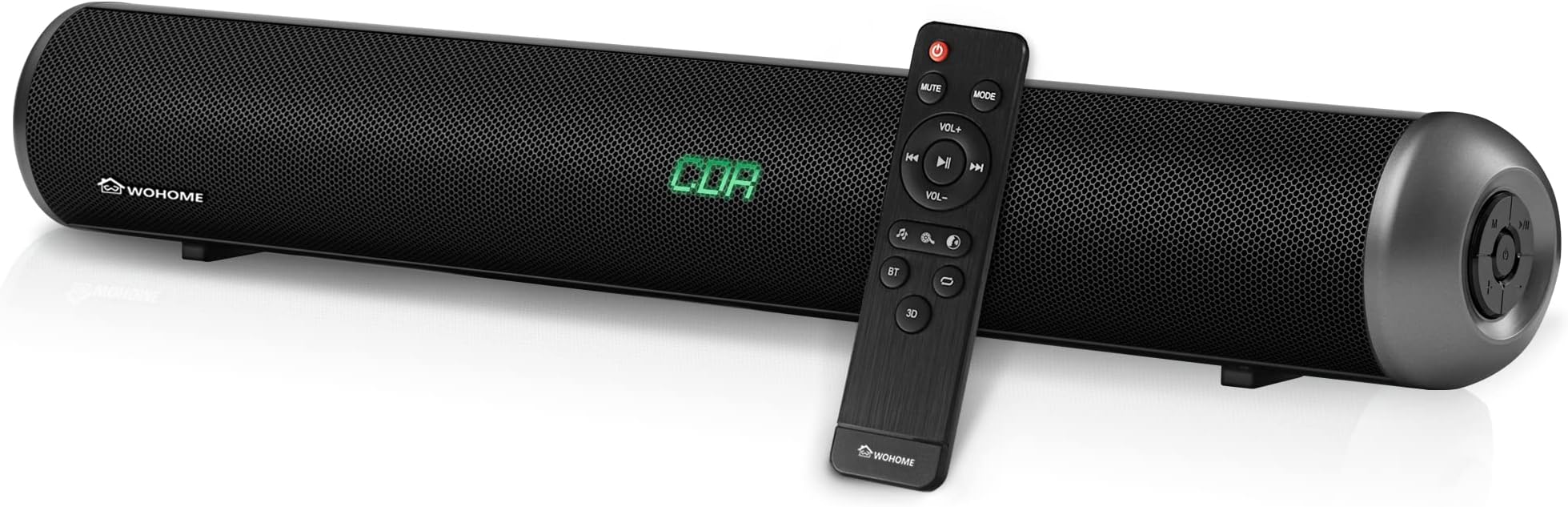 Wohome Sound Bar S88 20-Inch 50W Audio Stereo Home Theater Soundbar Speaker, with Bluetooth 5.0, 3D Surround Sound, 3 EQs, Optical/Aux/Coaxial/HDMI/USB, Compatible with 4K & HD & Smart TV