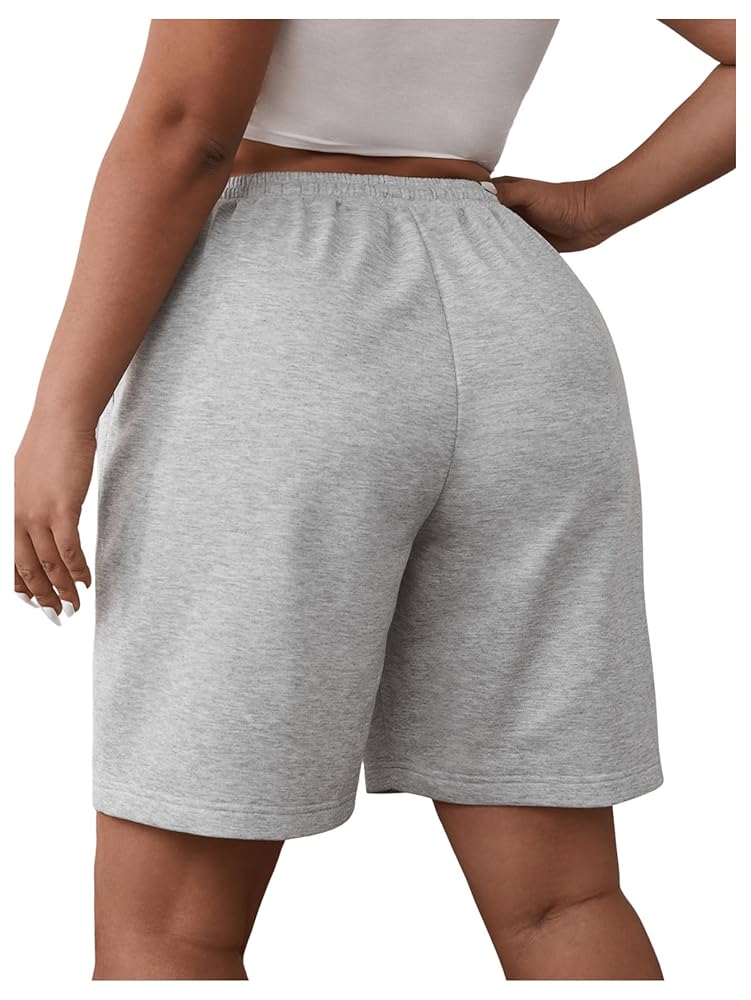 【美品】plage ADORE SWEAT RoseSeek Women's Plus Size Drawstring Waisted Track Shorts