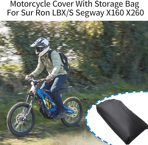 Miniatura 9 de Funda para motocicleta para todas las estaciones, para Sur Ron Ultra Bee, impermeable, protección solar al aire libre, cubierta duradera con bolsa