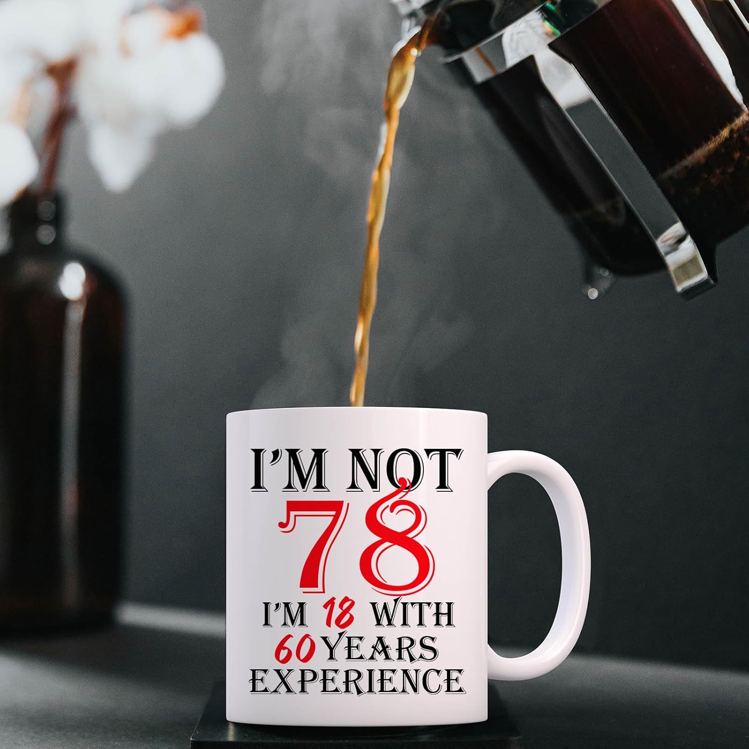 1948 78th Birthday Gifts for Women Men, Turning 78 Years Old Birthday Gift Coffee Mug, Funny 78th Birthday Gifts Ideas - Fathers Day Mothers Day Christmas Birthday for Mom, Dad, Grandma, Grandpa - Image 5