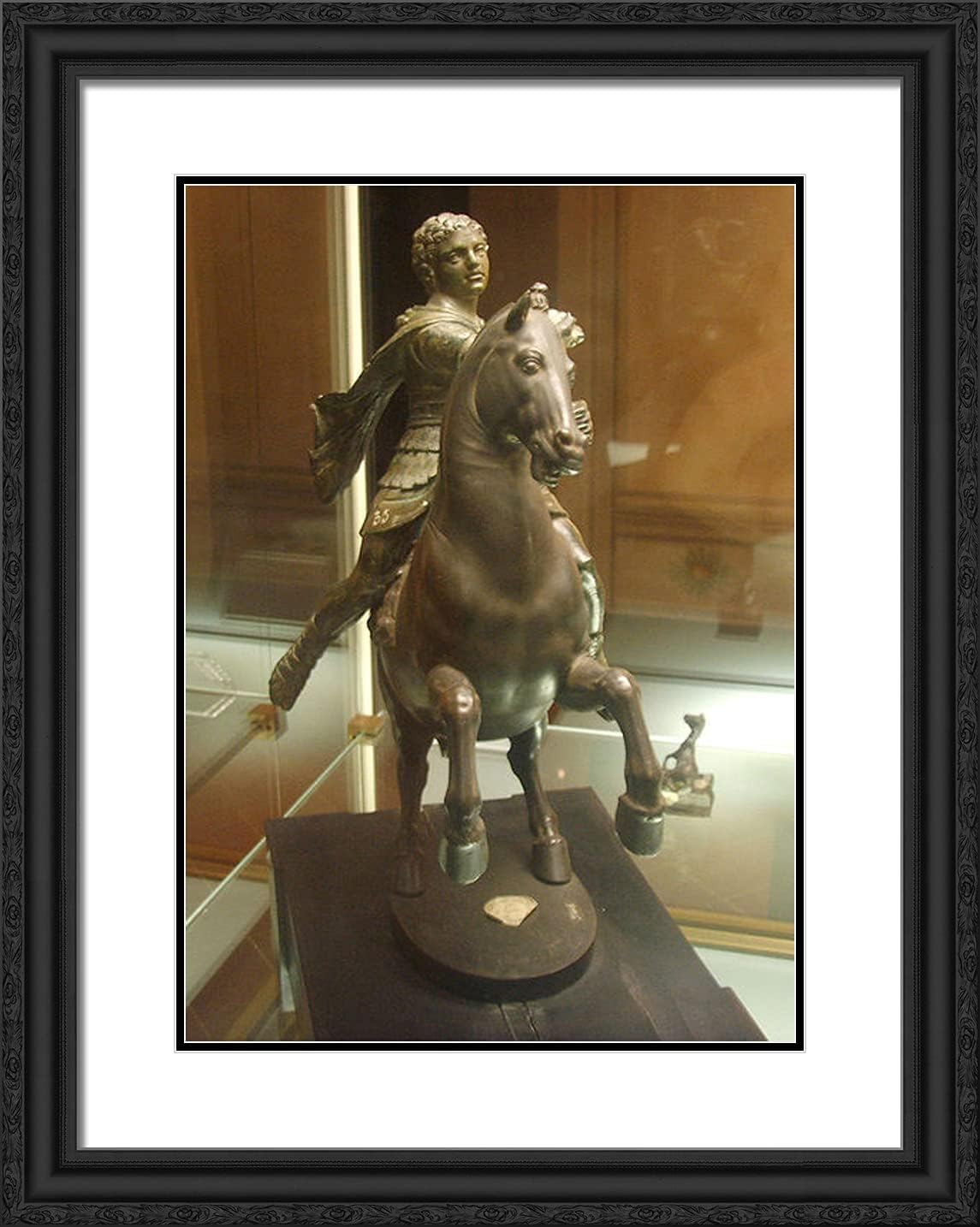 ArtDirect Cellini, Benvenuto 20x24 Black Ornate Framed Art Print with Double Matting Titled: Knight