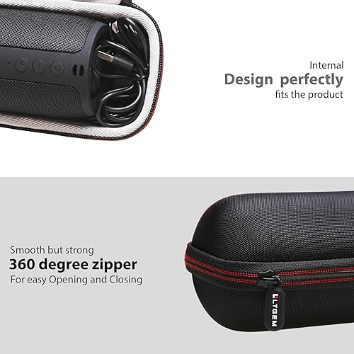Miniatura 2 de LTGEM - Funda de altavoz compatible con MusiBaby M68Deeyaple IP67 impermeableZealot S32 altavoces Bluetooth para almacenamiento en el hogar o