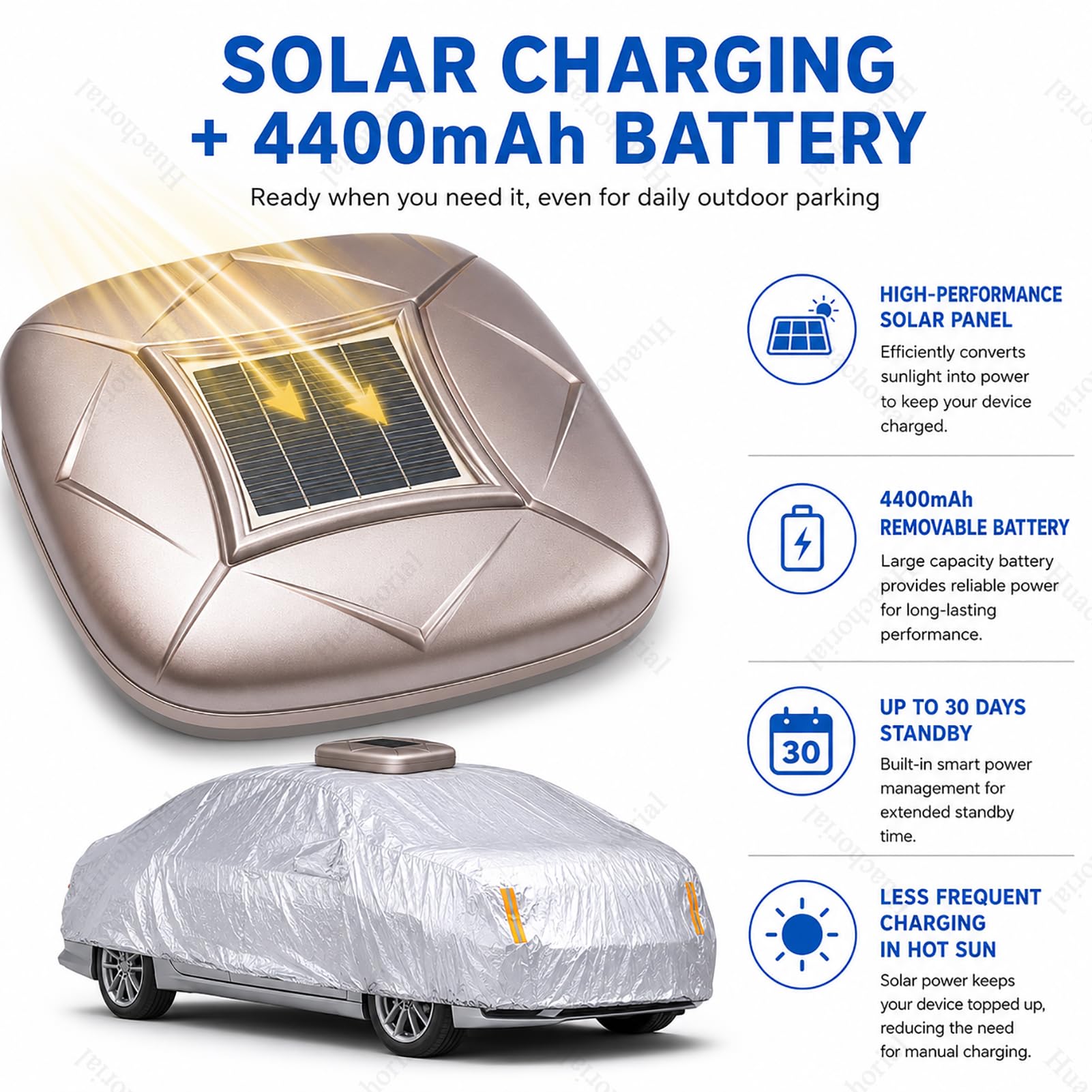 Housse de Voiture électrique rétractable à énergie Solaire, télécommandée, imperméable, Coupe-Vent, antigrêle, Protection Toutes Saisons, Couverture extérieure complète, pour berline, SUV