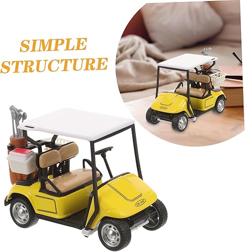 Miniatura 9 de Kisangel Carrito de golf Modelo de carrito de golf de mesa Decoración Ojo Coordinación Vehículos Modelo Fundido a presión Juguetes Carrito de Golf