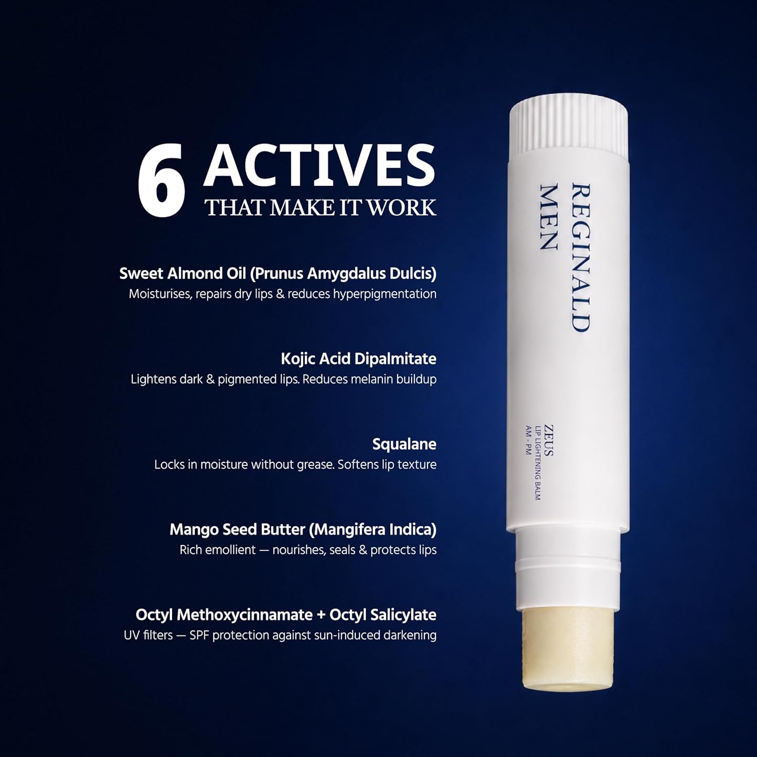 Reginald Men's Lip Balm, 5 grams