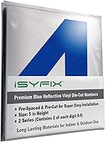 Vista 34 de iSYFIX Calcomanías de Números de Vinilo Verde Manzana – 1.5 Pulgadas Autoadhesivas (2 Juegos) – Calcomanía Premium Troquelada y Pre-espaciada