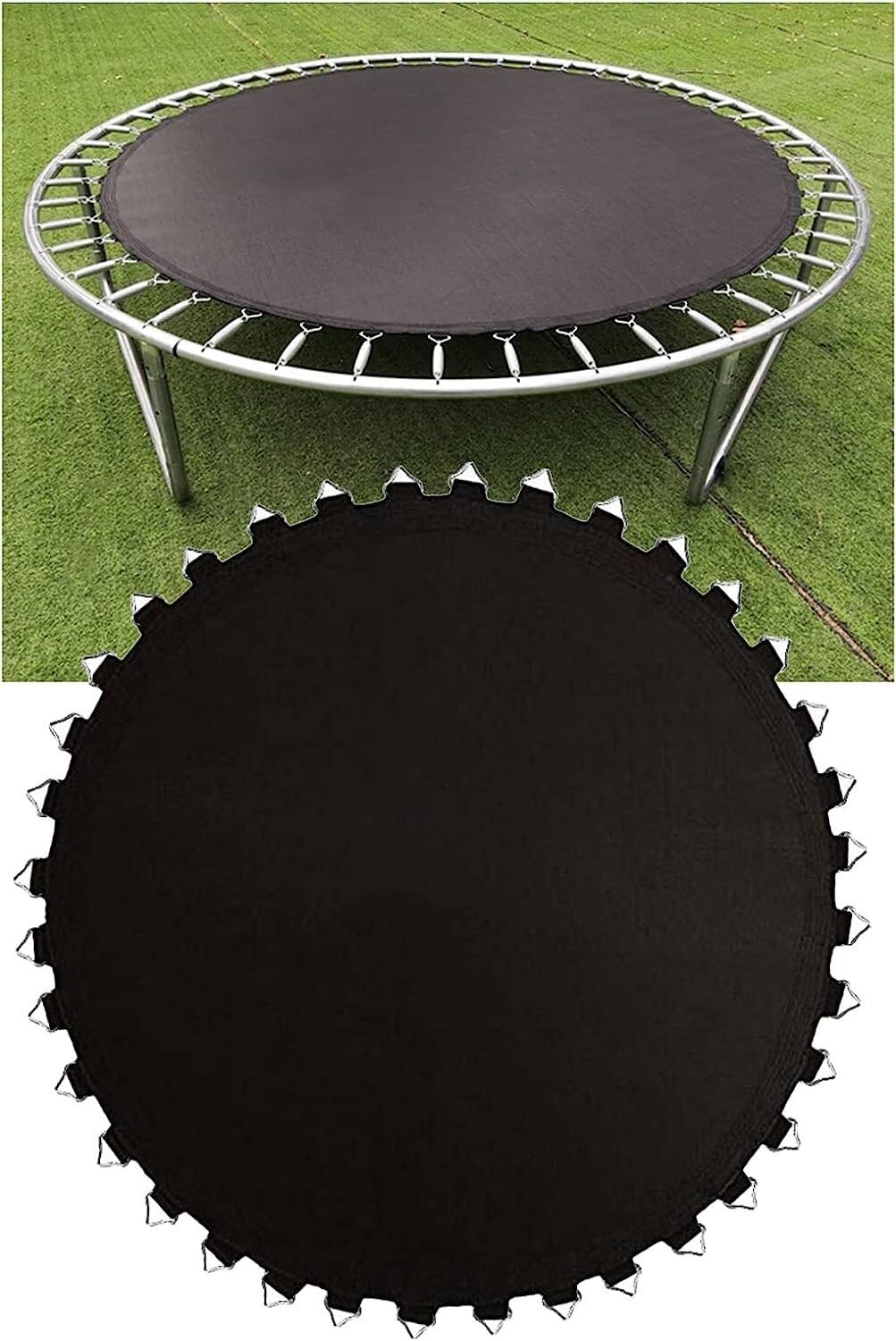 Trampoline Safety Mat Jumping Cloth Replacement Jumping Mat, Not Afraid of The Sun, Suitable for Round Trampolines(8ft- (42 Buckles))