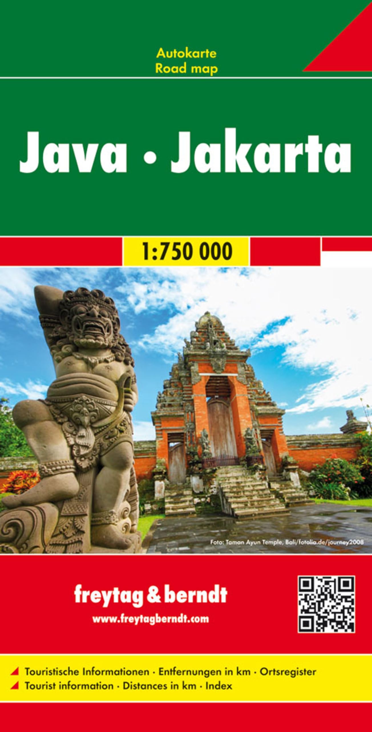 Java / Jakarta f&b (r): Wegenkaart 1:750 000