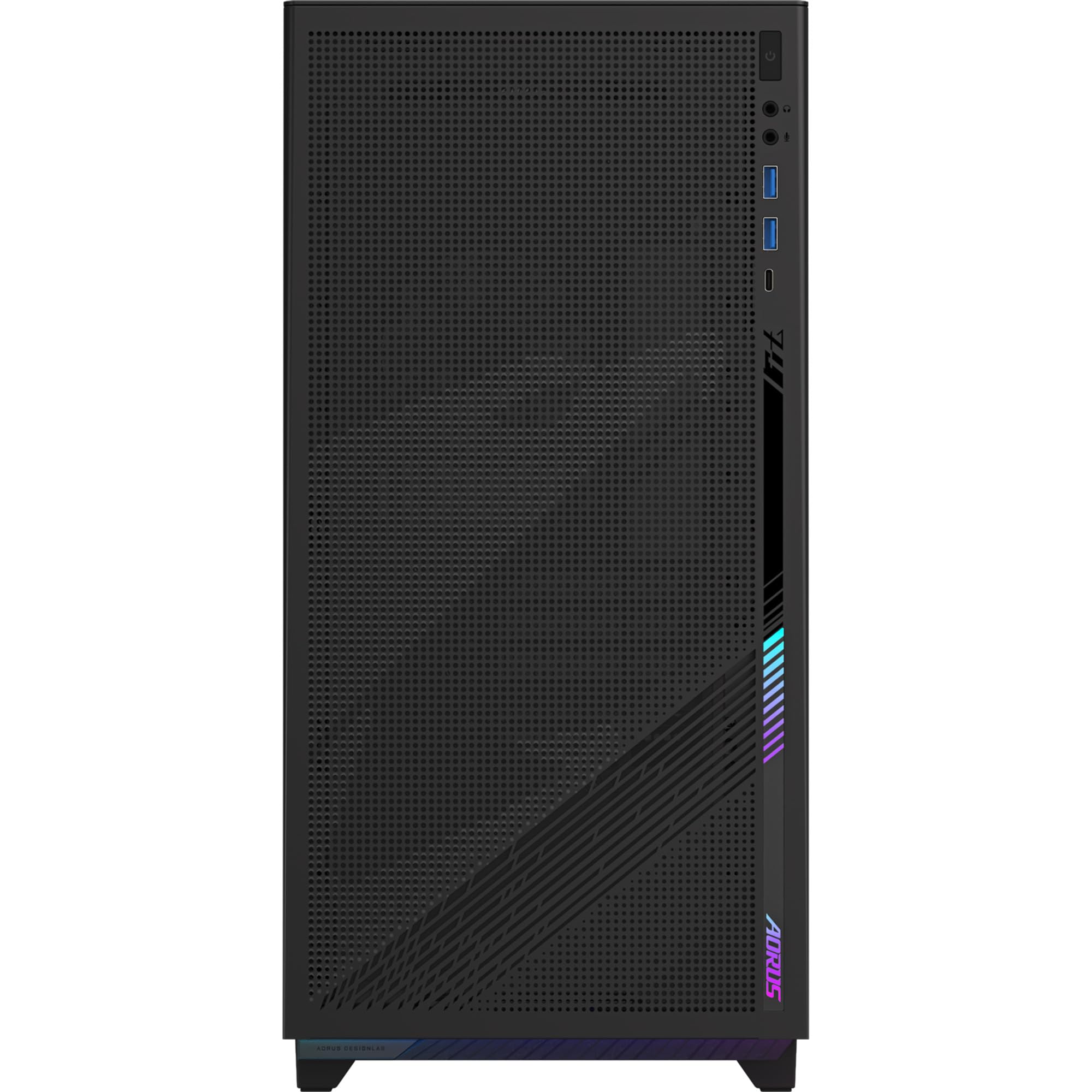 Aorus C400 - Carcasa de Cristal para Torre Media, Color Negro