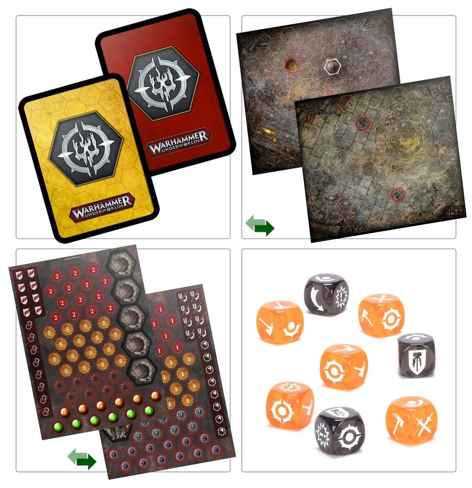 Games Workshop Warhammer Underworlds: Embergard (deutsch) | Brettspiel-Grundbox mit Miniaturen, Karten & Spielbrett Tabletop