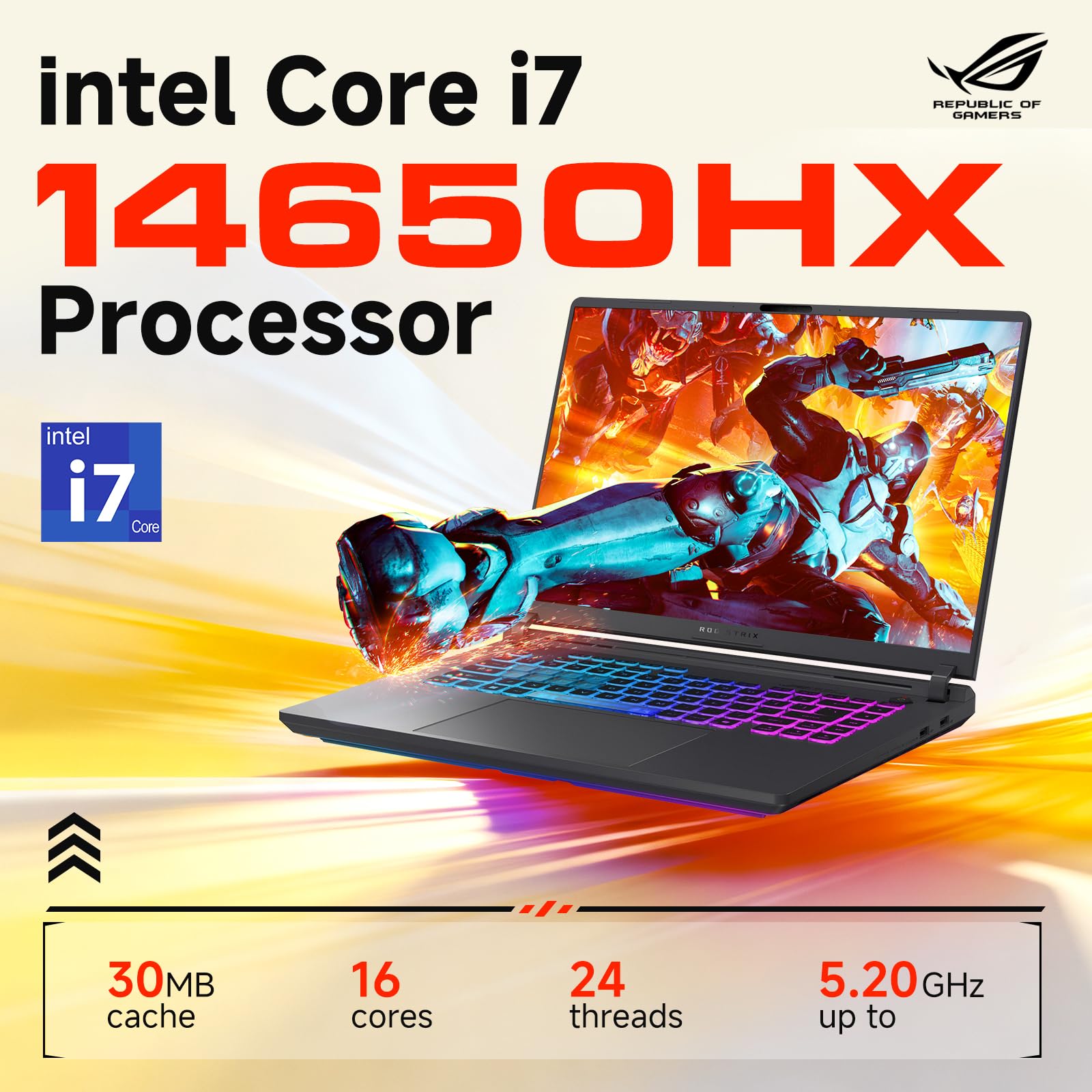 ASUS ROG Strix G16 Gaming Laptop, NVIDIA RTX 5060, Intel i7-14650HX, 16" 1920x1200 FHD+ 165Hz 3ms, WiFi 7, Dolby Atmos, Assume Audio, HD+ Cam, 32 GB DDR5, 1 TB SSD, Windows 11 Pro, Accessori