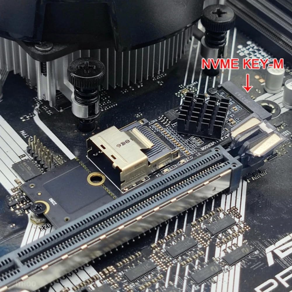 Prise en charge de la carte d'extension M.2 NVME vers Mini SAS SFF-8087 contrôleur SATA 4 ports SATA3.0 6 Gbps HDD SSD SATA de SFF8087 à M2 NVME