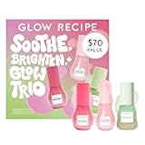 Soothe, Glow & Bright Gift Set - Niacinamide Dew Drops Illuminating Primer & Avocado Ceramide Facial Serum & Guava Dark Spot Serum - Korean Skincare Travel Kit (3 Count)