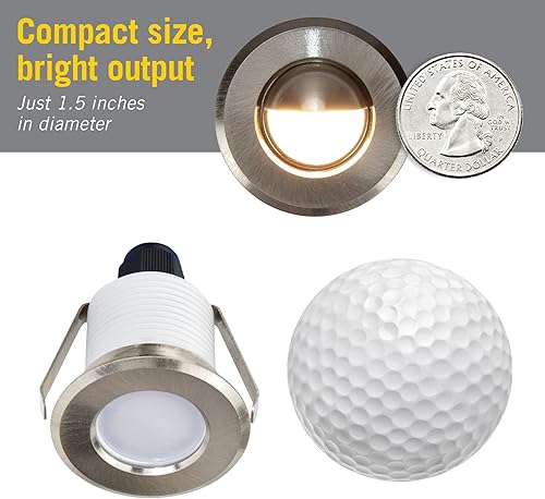 Miniatura 8 de Armacost Lighting Mini-Empotrable Luz de disco LED regulable suave blanco brillante (3000K) 211125