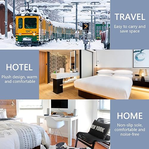 Miniatura 6 de Scottish Terrier - Pantuflas de spa con gorro de Navidad para perros lindos con lunares, pantuflas de espuma viscoelástica, para interiores y